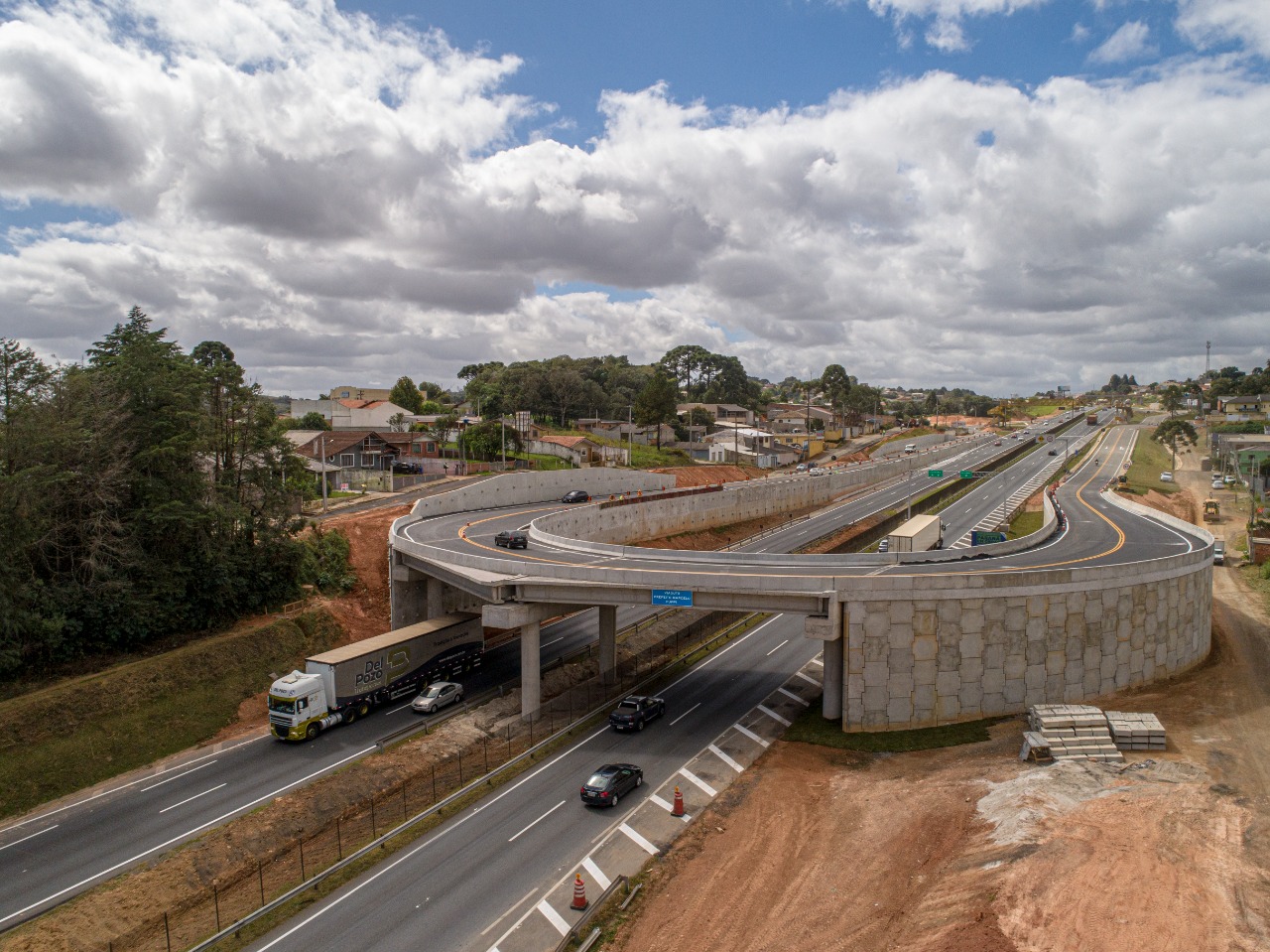 Obras CCR – Campo Largo – PR – Traçado